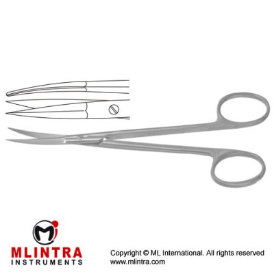 Peck-Joseph Face-Lift Scissor Straight - Blunt/Blunt Stainless Steel, 14.5 cm - 5 3/4"